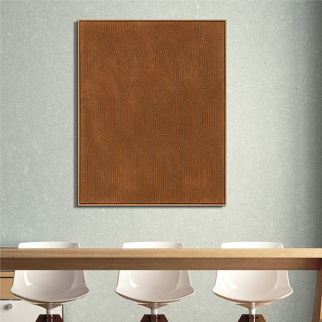 Earth-toned Arches – Handveredelter Kunstdruck auf Leinwand