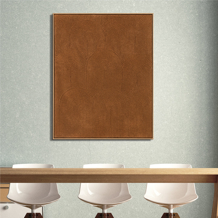 Earth-toned Arches – Handveredelter Kunstdruck auf Leinwand