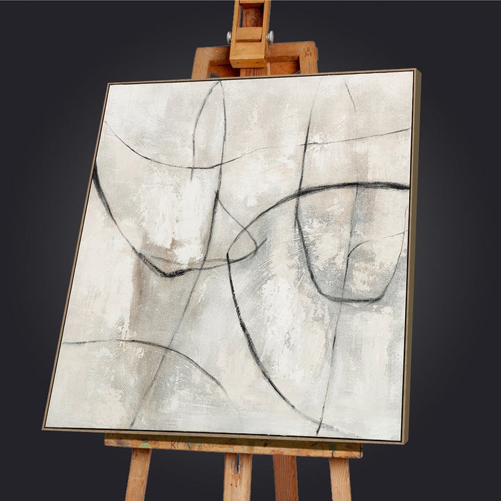 Marble Stone – Handveredelter Kunstdruck auf Leinwand
