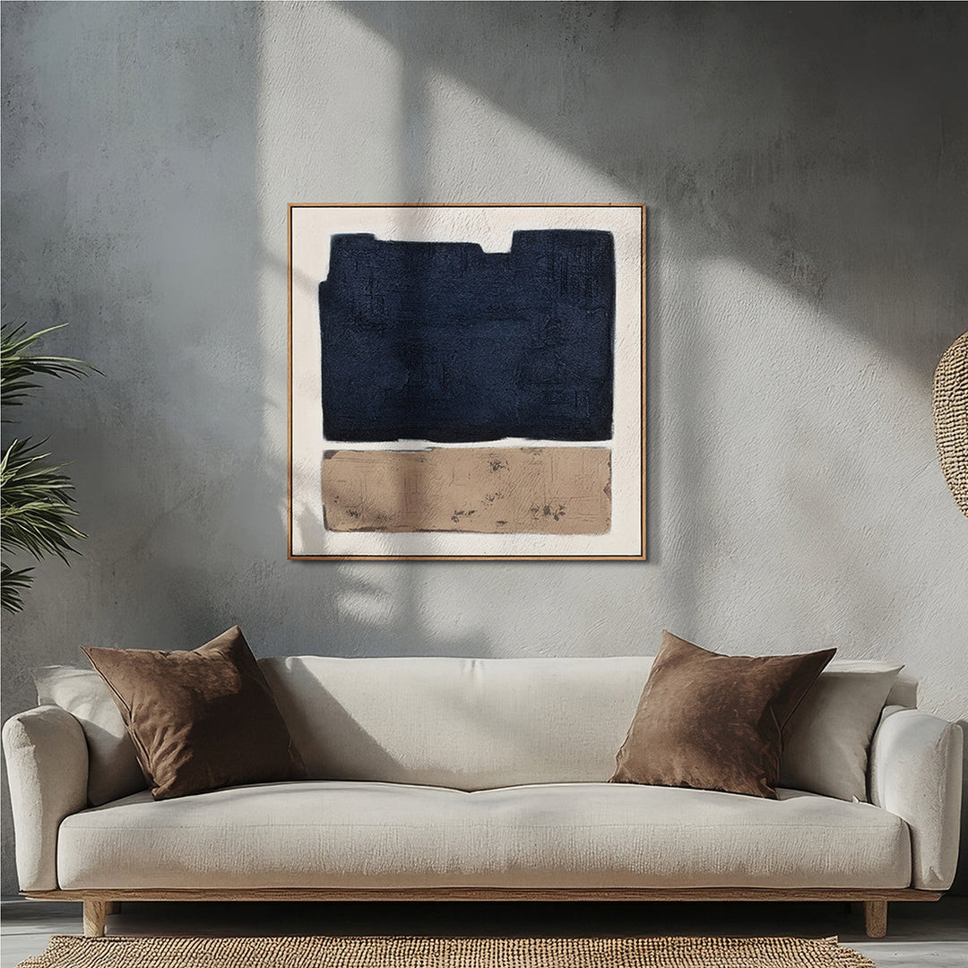 Sandy Beach – Handveredelter Kunstdruck auf Leinwand