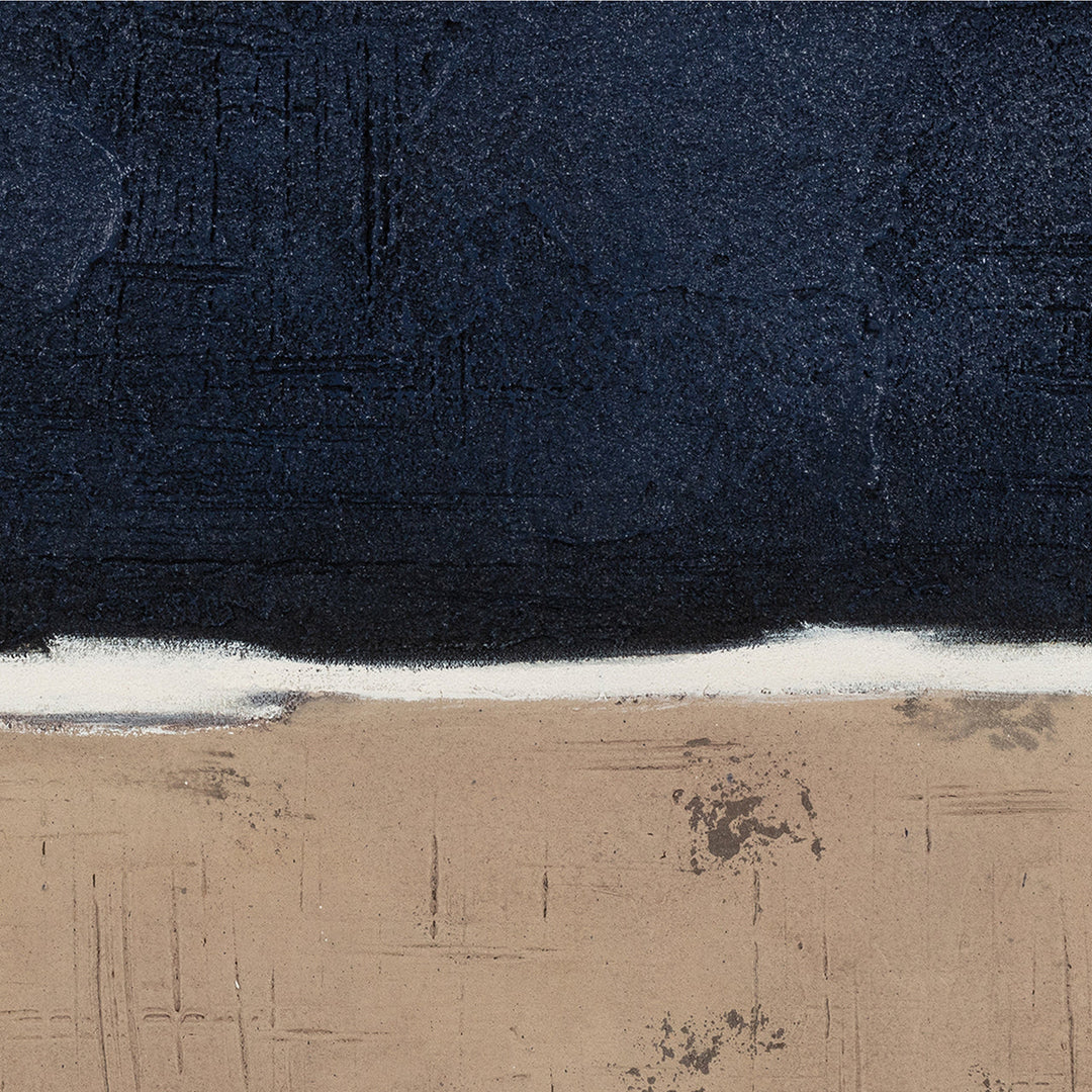 Sandy Beach – Handveredelter Kunstdruck auf Leinwand