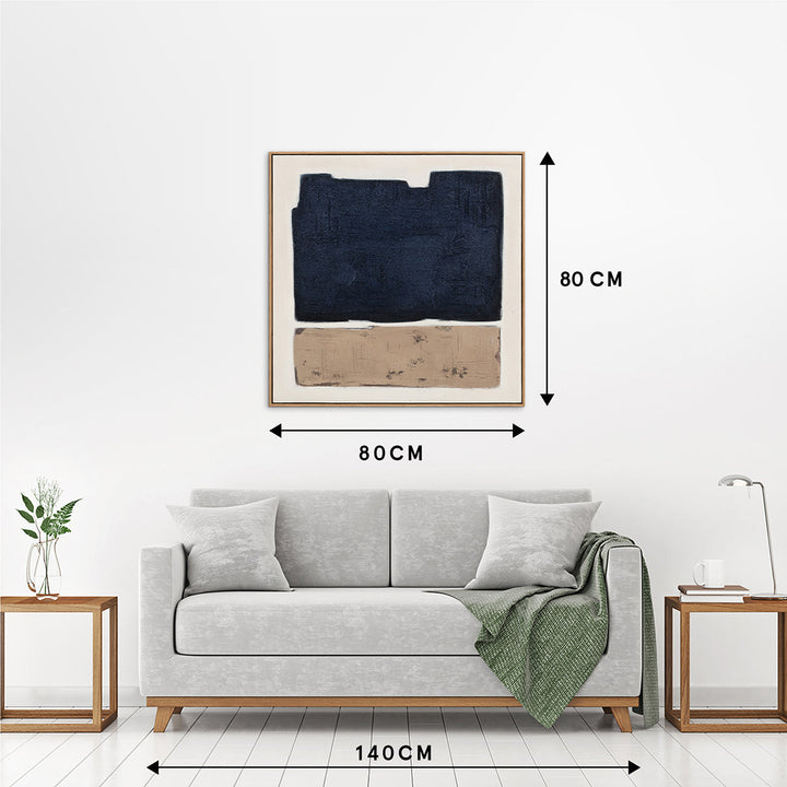 Sandy Beach – Handveredelter Kunstdruck auf Leinwand