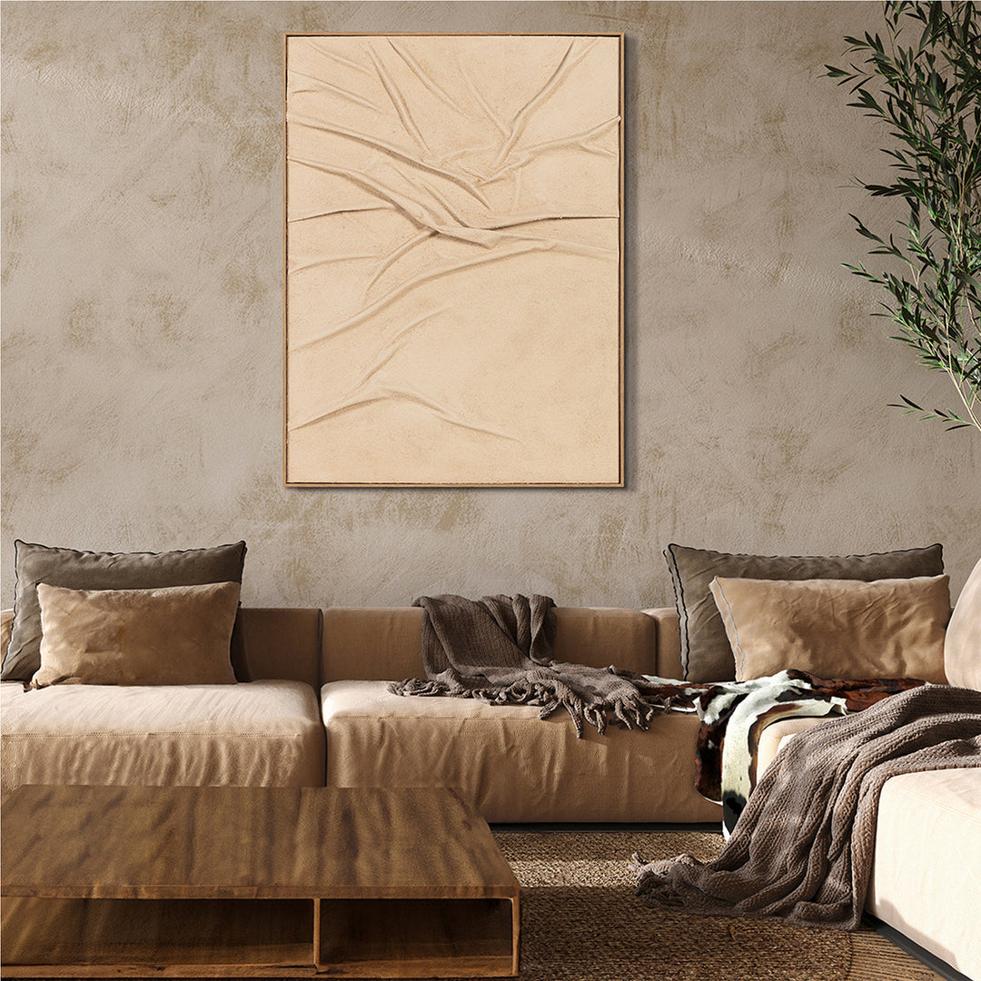 Organic Lines – Handveredelter Kunstdruck auf Leinwand