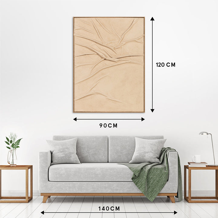 Organic Lines – Handveredelter Kunstdruck auf Leinwand