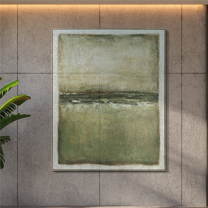 Sea of Silence – Handveredelter Kunstdruck auf Leinwand