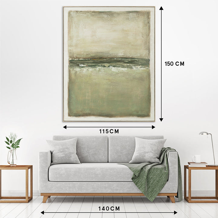 Sea of Silence – Handveredelter Kunstdruck auf Leinwand