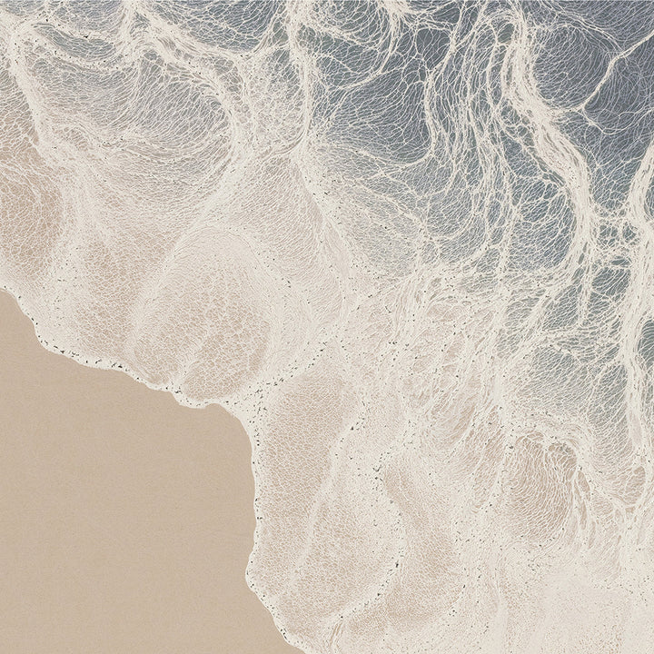 Silver Tide – Handveredelter Kunstdruck auf Leinwand