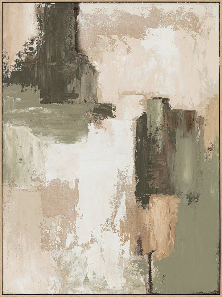 Organic Minimalism – Handveredelter Kunstdruck auf Leinwand