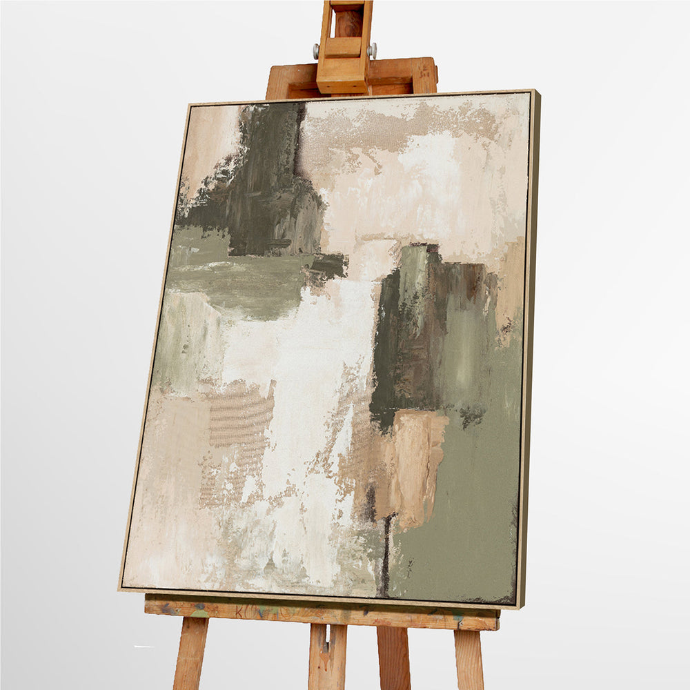 Organic Minimalism – Handveredelter Kunstdruck auf Leinwand