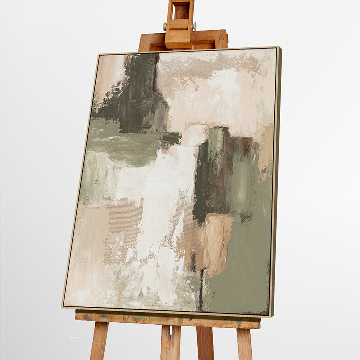Organic Minimalism – Handveredelter Kunstdruck auf Leinwand