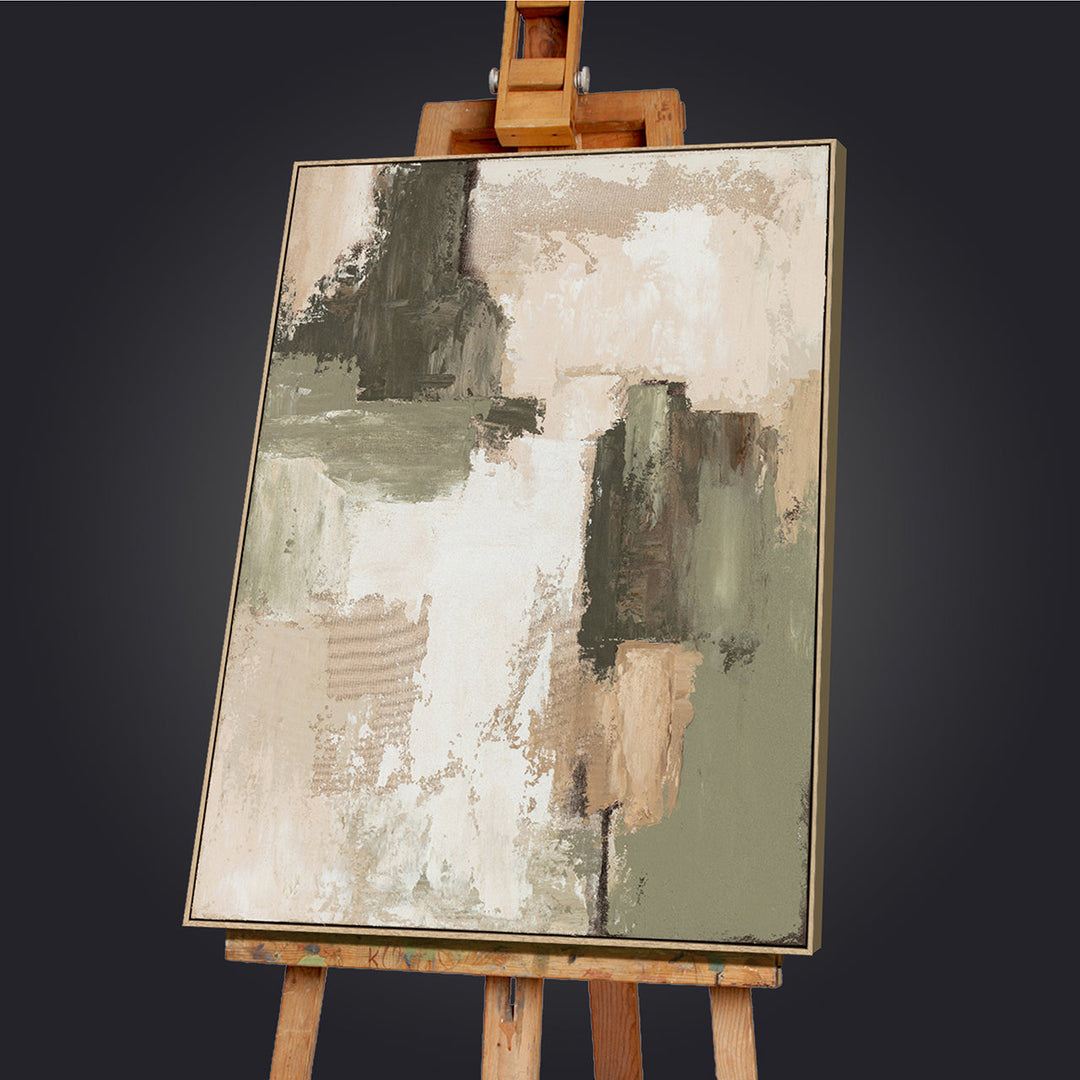 Organic Minimalism – Handveredelter Kunstdruck auf Leinwand