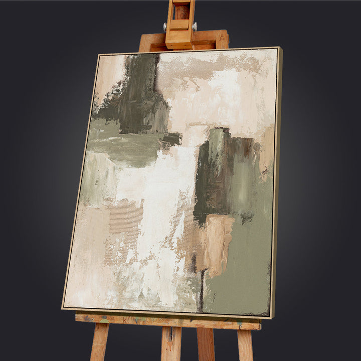 Organic Minimalism – Handveredelter Kunstdruck auf Leinwand