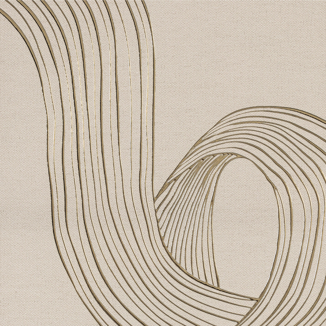 Lines of Flow – Handveredelter Kunstdruck auf Leinwand