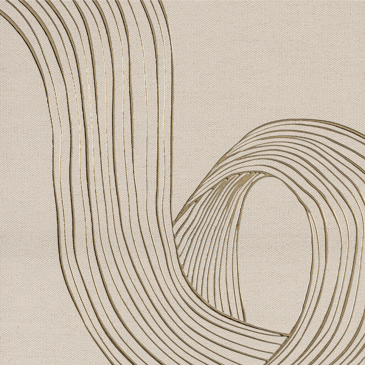 Lines of Flow – Handveredelter Kunstdruck auf Leinwand
