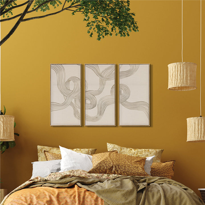 Lines of Flow – Handveredelter Kunstdruck auf Leinwand