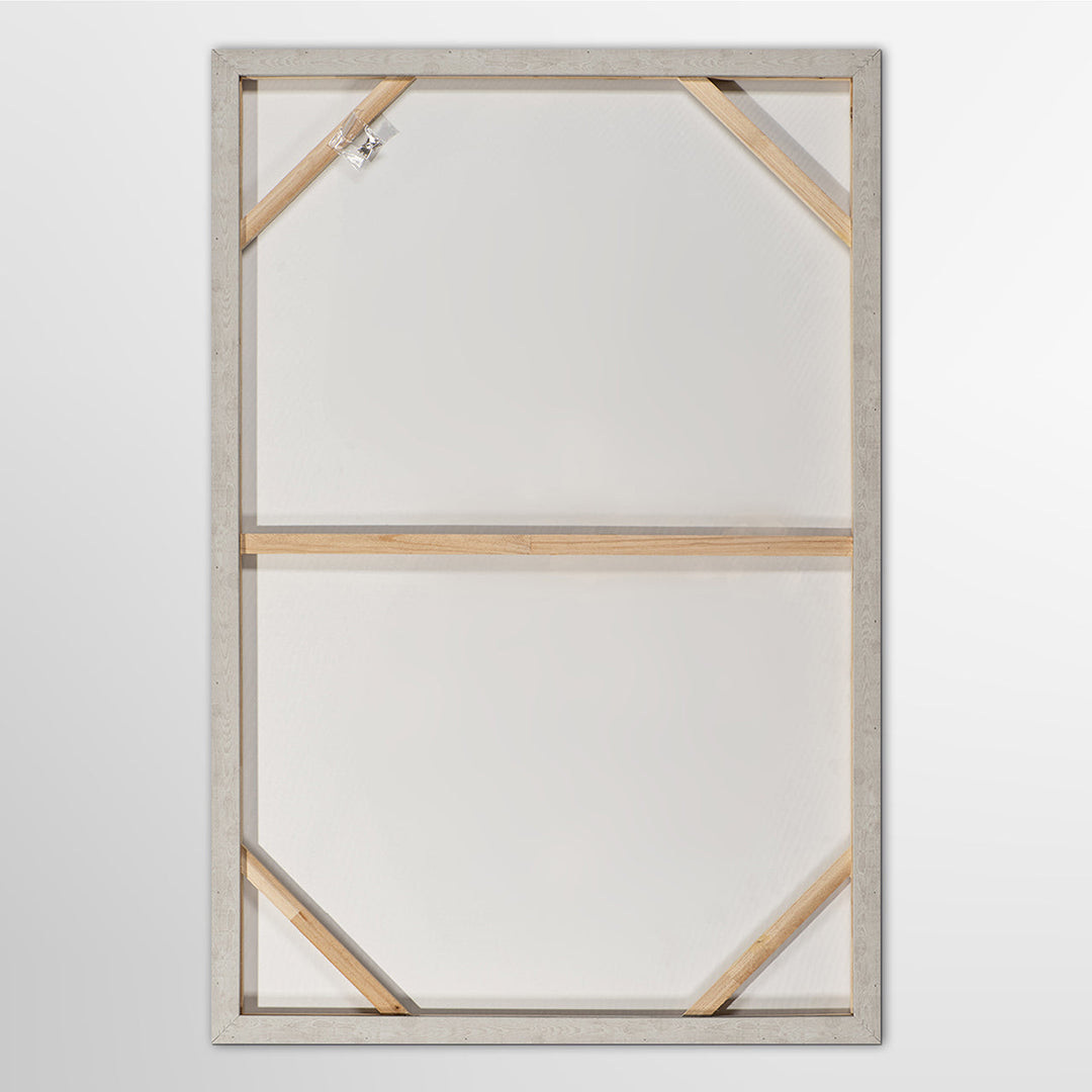 Wooden Shapes – Handveredelter Kunstdruck auf Leinwand