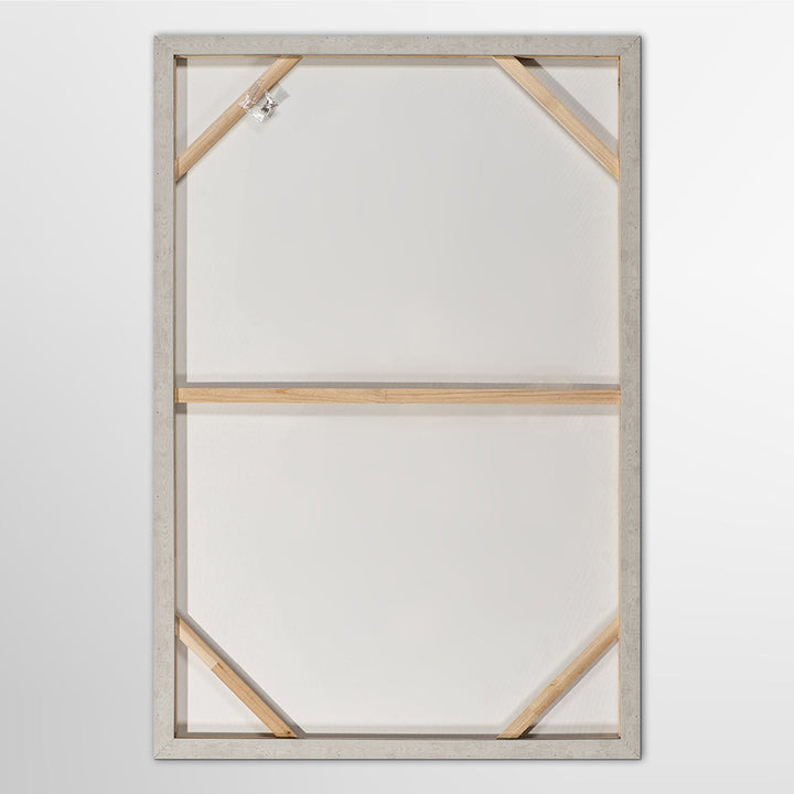 Wooden Shapes – Handveredelter Kunstdruck auf Leinwand