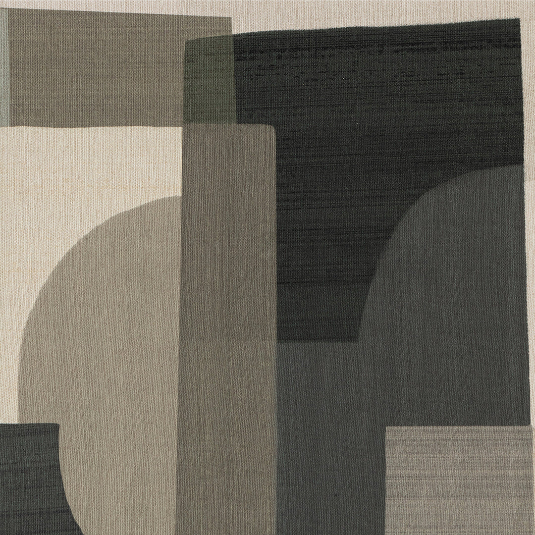 Wooden Shapes – Handveredelter Kunstdruck auf Leinwand