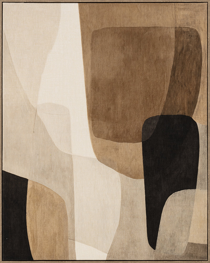 Gemäde Urban Shapes – Handveredelter Kunstdruck auf Leinwand
