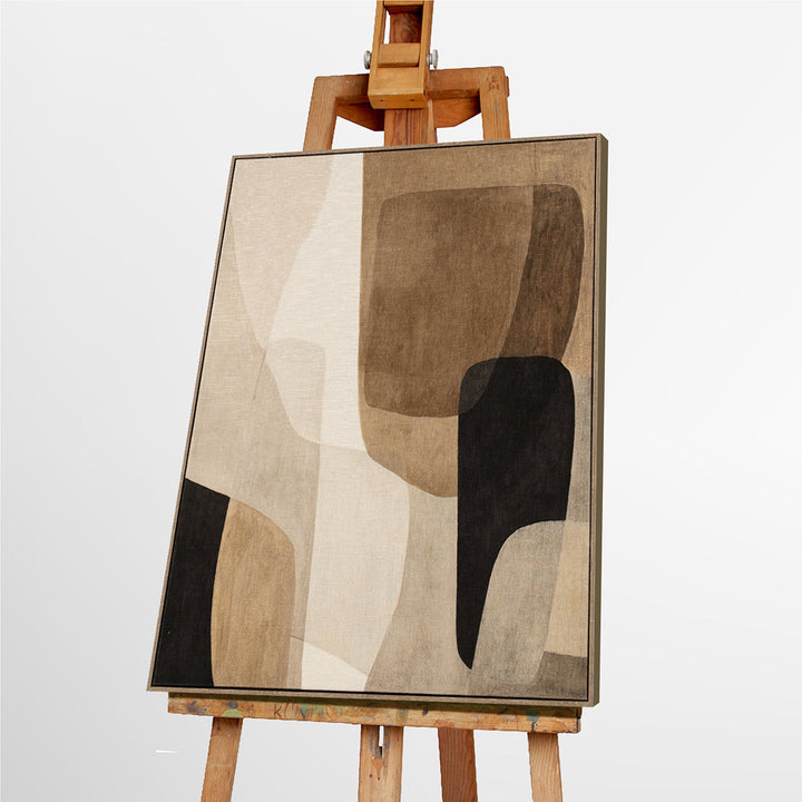 Gemäde Urban Shapes – Handveredelter Kunstdruck auf Leinwand