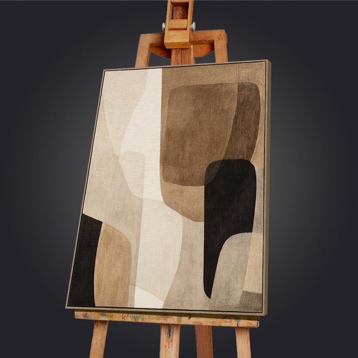 Gemäde Urban Shapes – Handveredelter Kunstdruck auf Leinwand