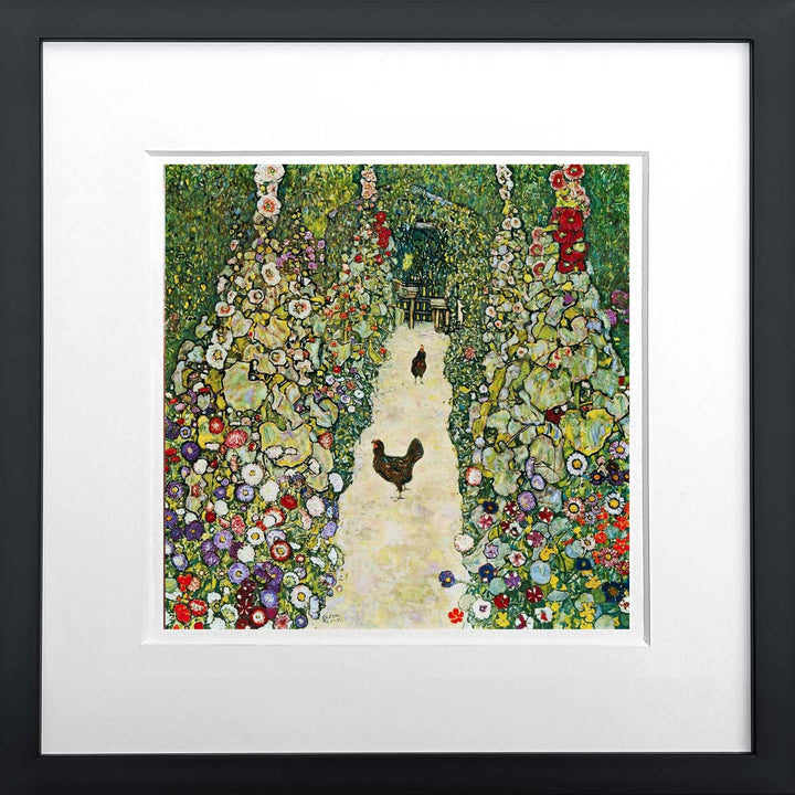 Gartenweg mit Hühnern - Gustav Klimt | Meisterwerke Miniprint