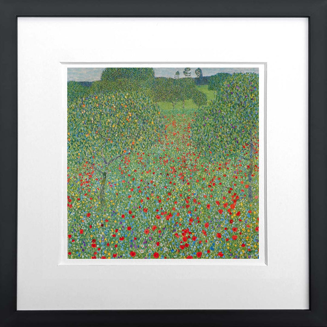 Mohnwiese - Gustav Klimt | Meisterwerke Miniprint