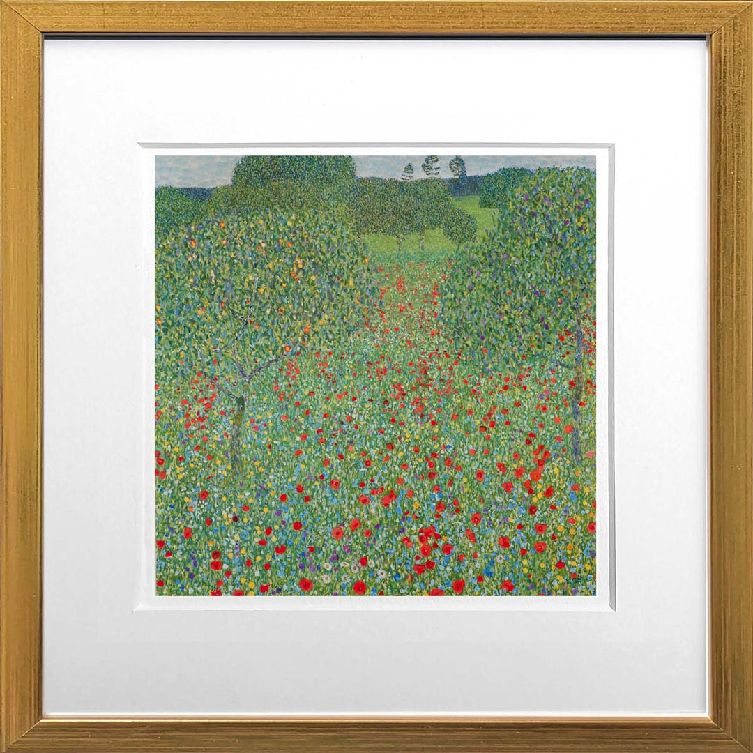 Mohnwiese - Gustav Klimt | Meisterwerke Miniprint