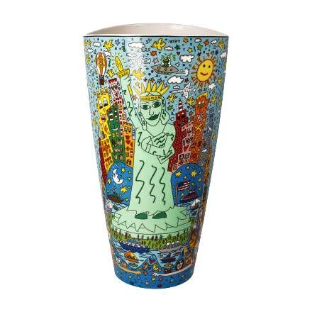 "James Rizzi The Big Apple is Big on Liberty" | James Rizzi  - Vase Pop Art