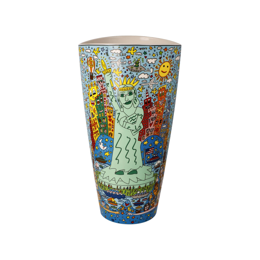 "James Rizzi The Big Apple is Big on Liberty" | James Rizzi  - Vase Pop Art