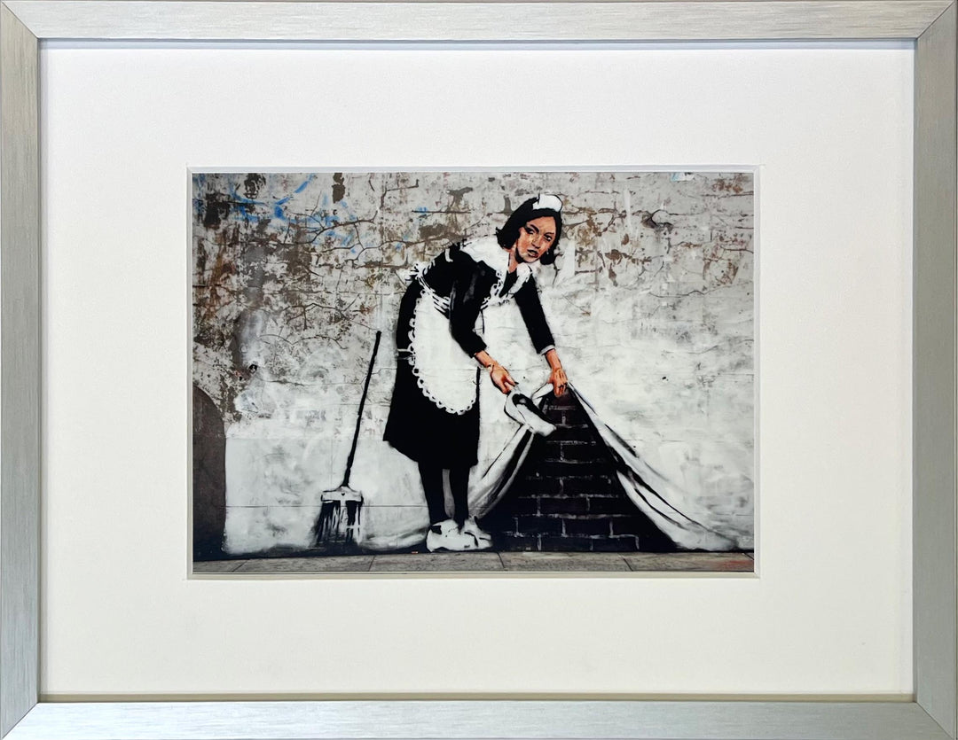"Sweep it Under the Carpet" - Banksy Miniprint