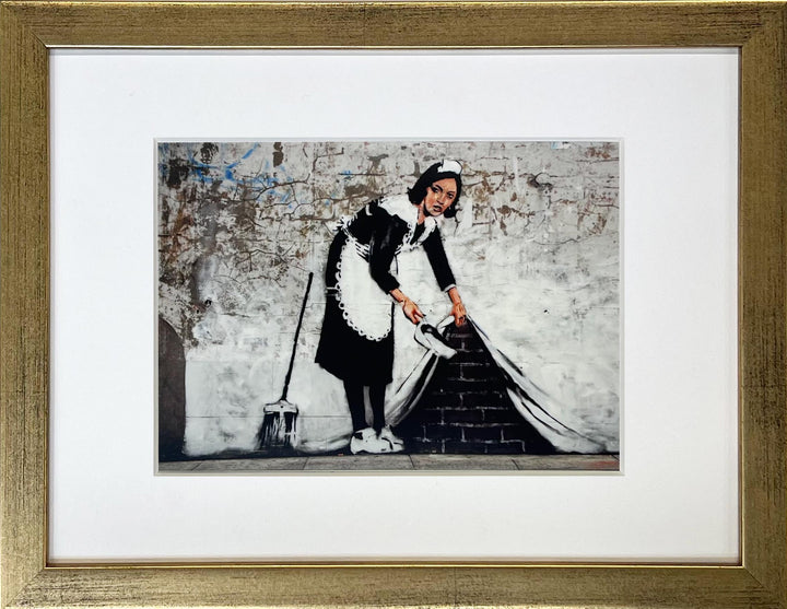 "Sweep it Under the Carpet" - Banksy Miniprint