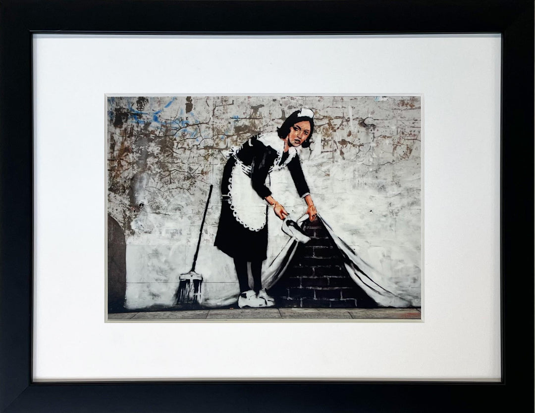 "Sweep it Under the Carpet" - Banksy Miniprint