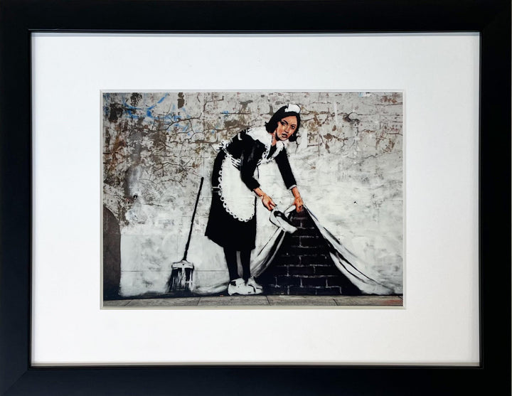 "Sweep it Under the Carpet" - Banksy Miniprint
