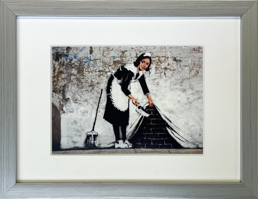 "Sweep it Under the Carpet" - Banksy Miniprint