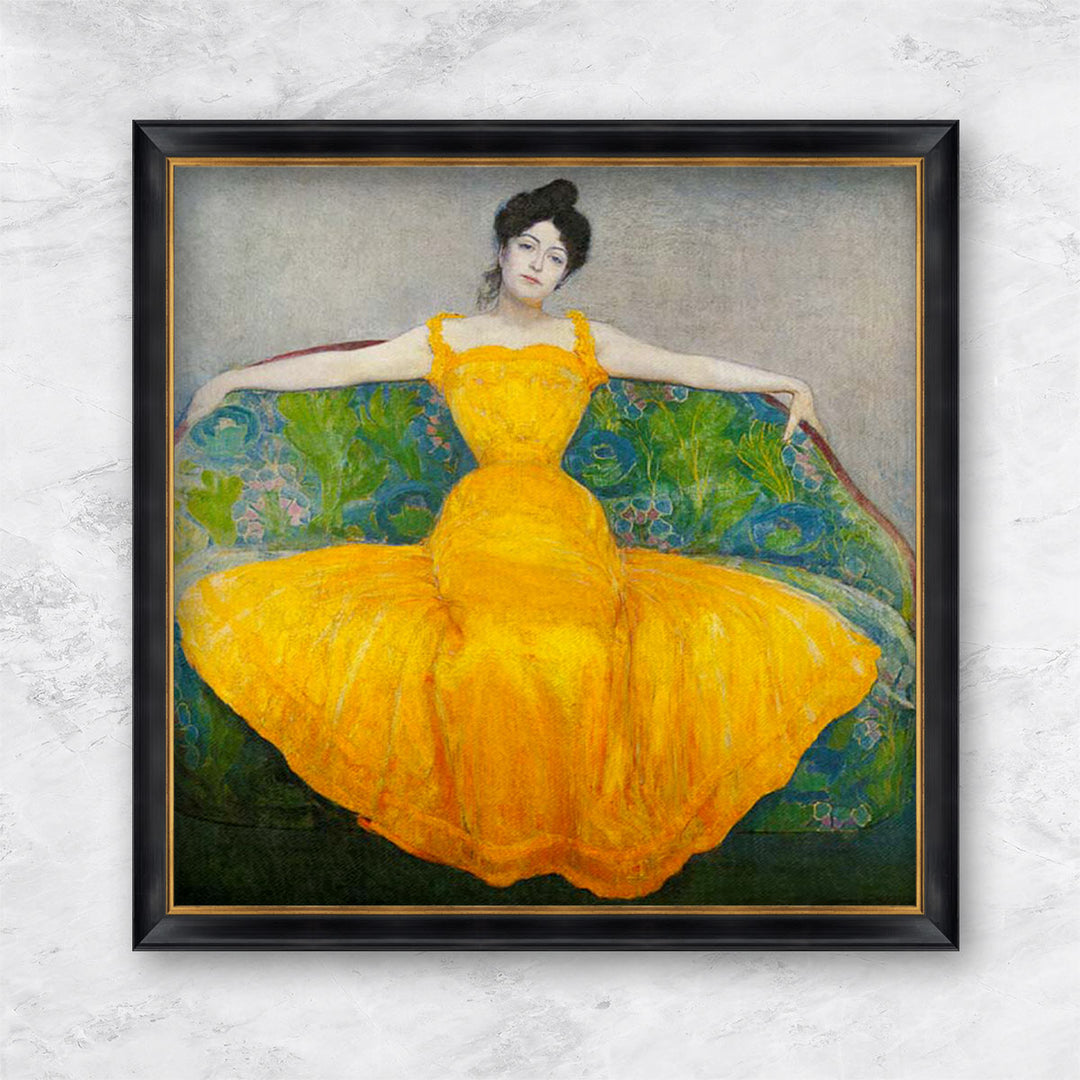"Dame im gelben Kleid" | Max Kurzweil