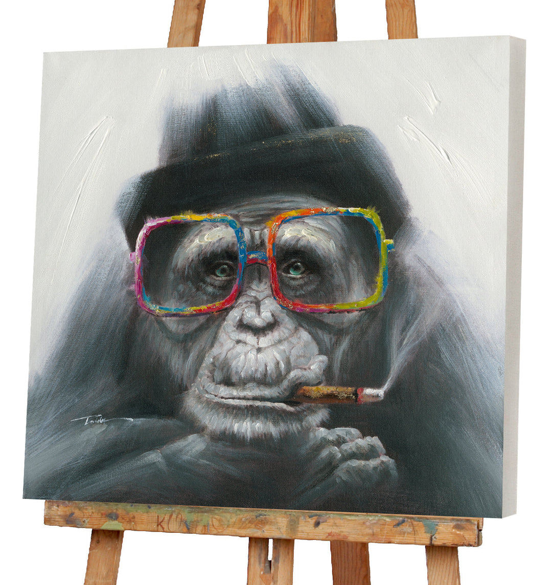 Rauchender Affe