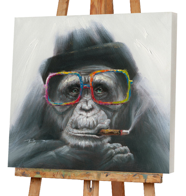 Rauchender Affe