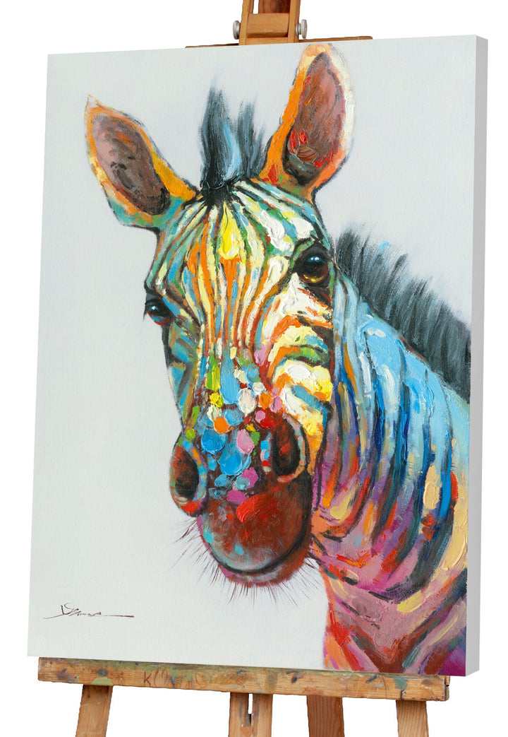 Buntes Zebra