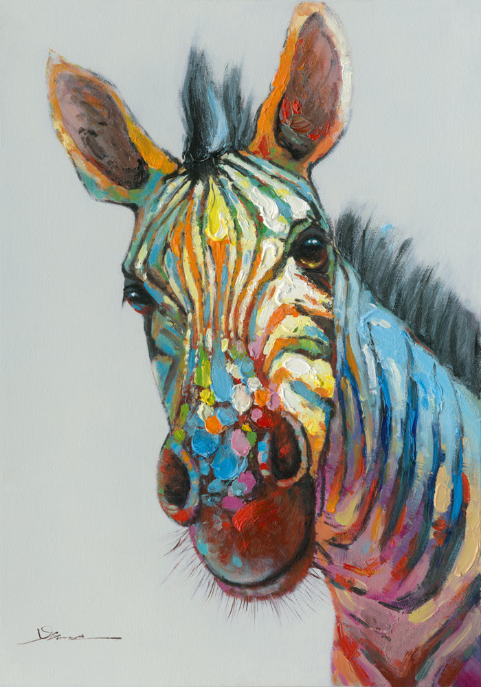 Buntes Zebra