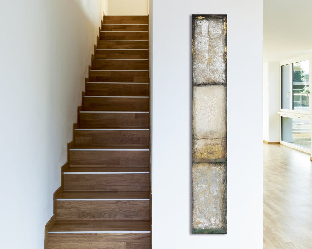 Schlanke Komposition Sandfarbene Farbfelder