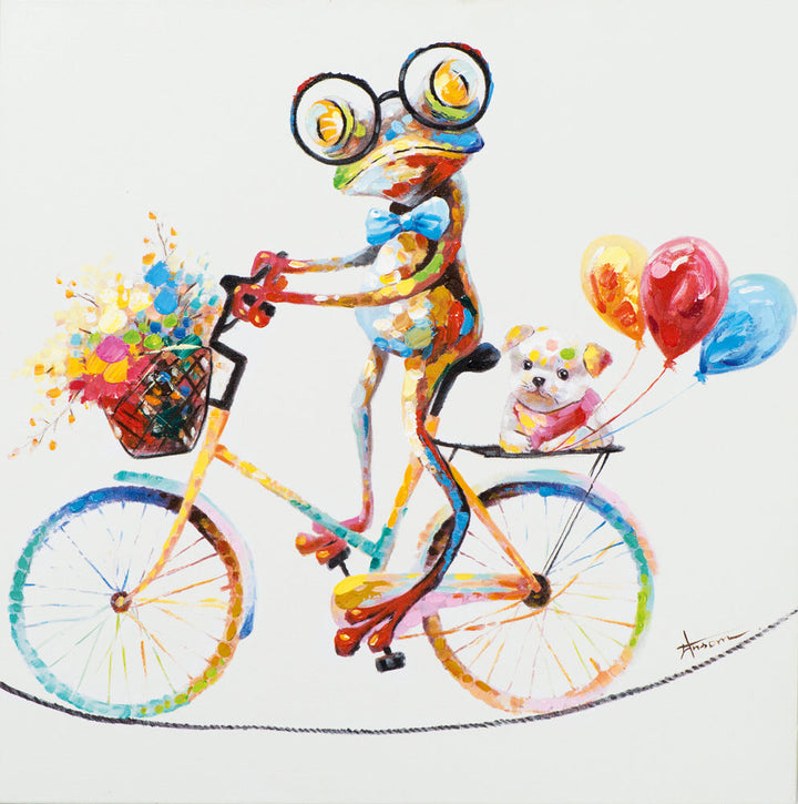Neugieriger Frosch