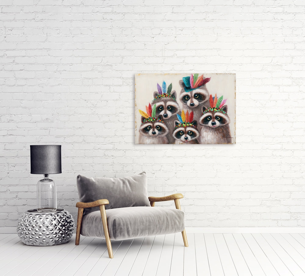 Indianische Waschbären