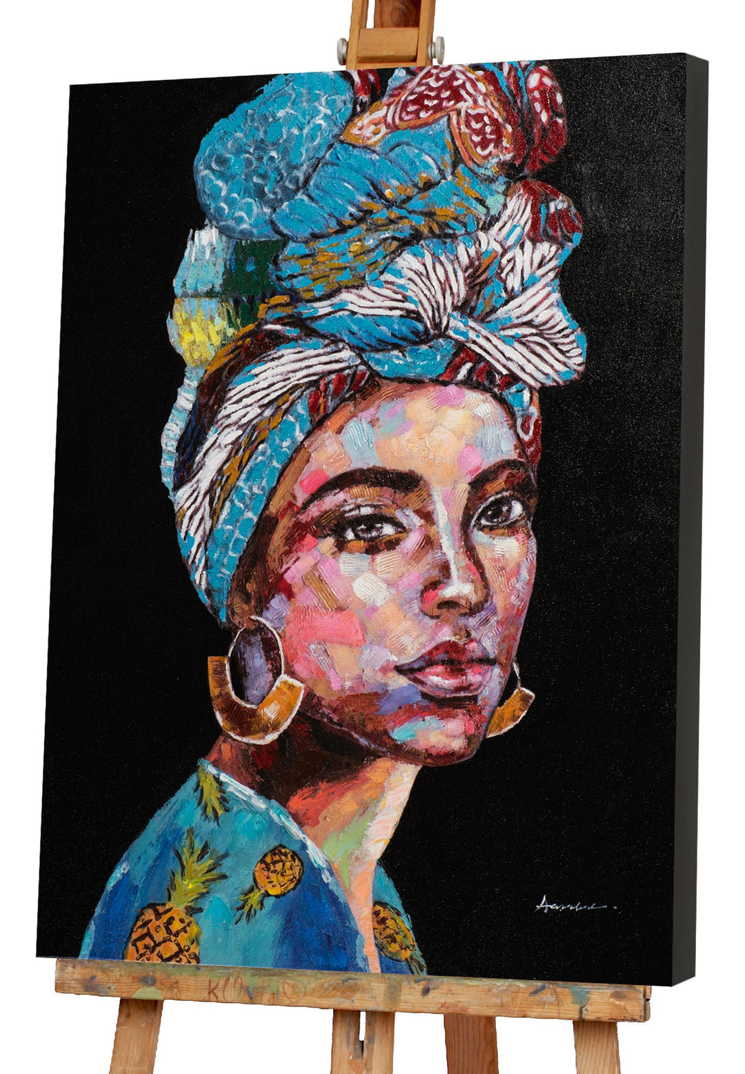 Schönheit mit blauem Turban II
