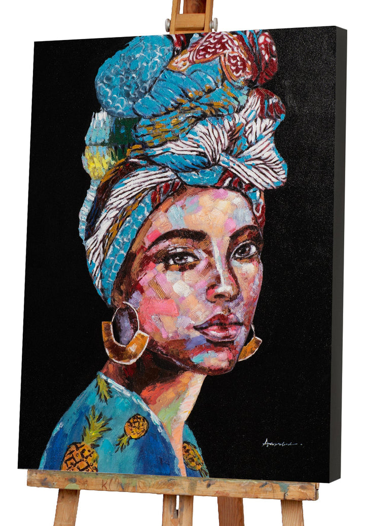 Schönheit mit blauem Turban II