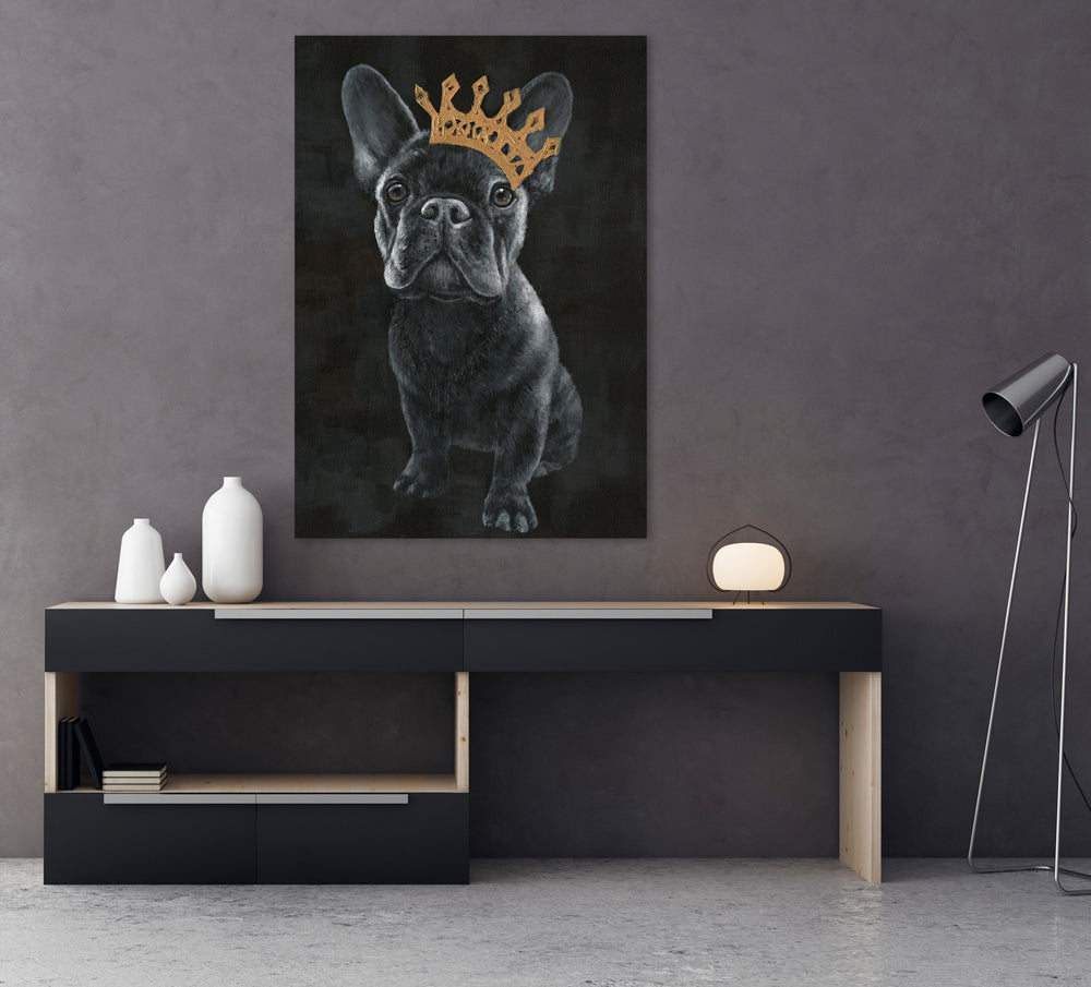 Frenchie mit Krone