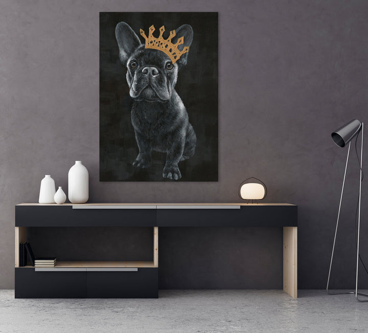 Frenchie mit Krone