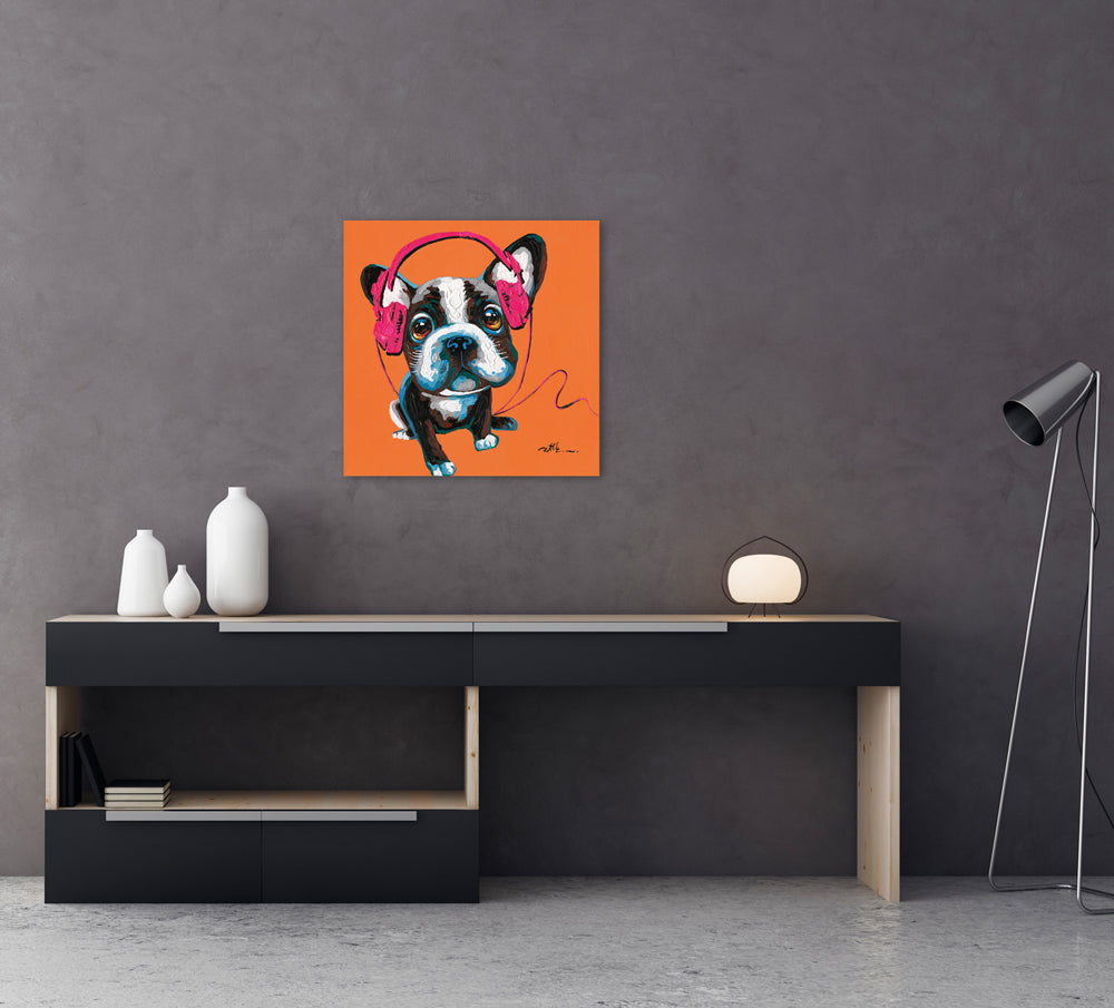 Hot Dog – Handveredelter Kunstdruck auf Leinwand