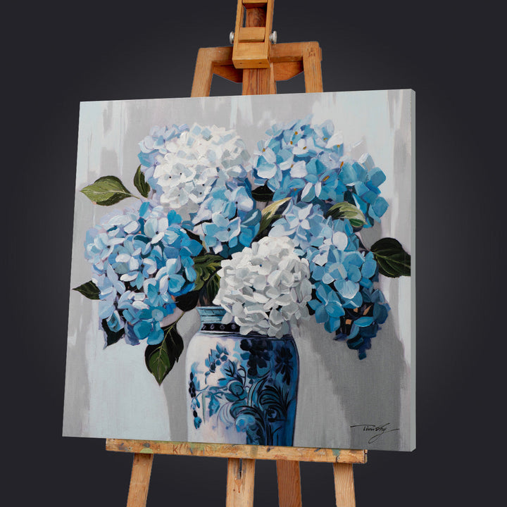 Blaue Hortensien