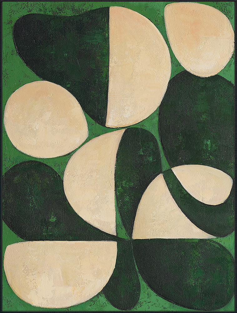 Green Sonata – Handveredelter Kunstdruck auf Leinwand